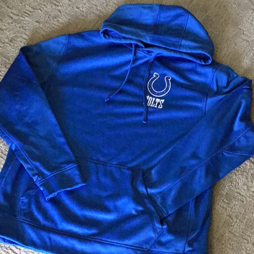 NFL Colts embroidered hoodie Size Lg